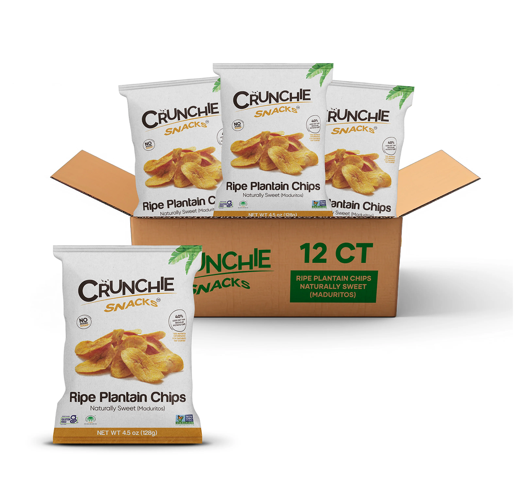 Crunchie Plantain Chips - Naturally Sweet (128g) X 12pcs