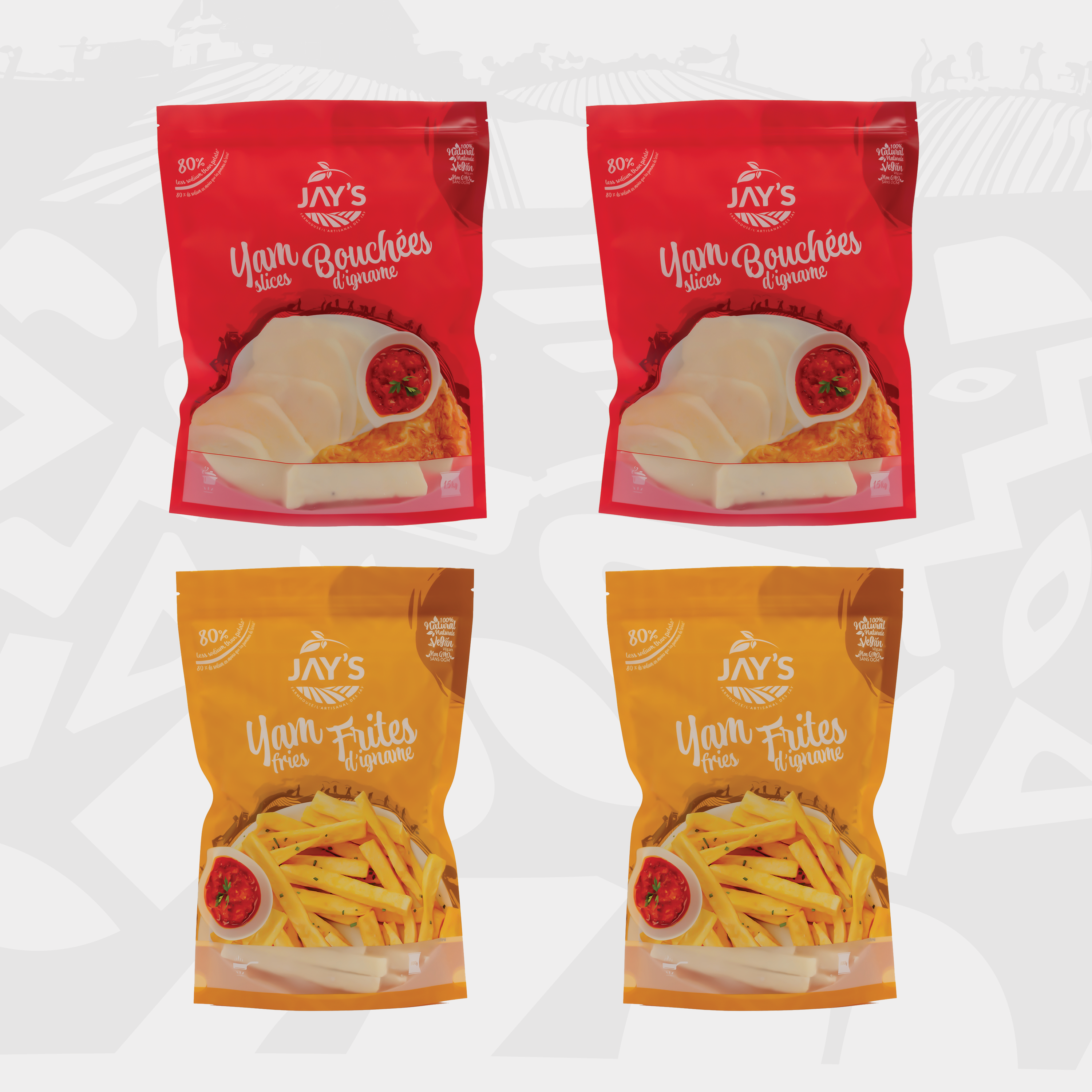Jay's Yam Mix Pack – 2 Fries + 2 Slices