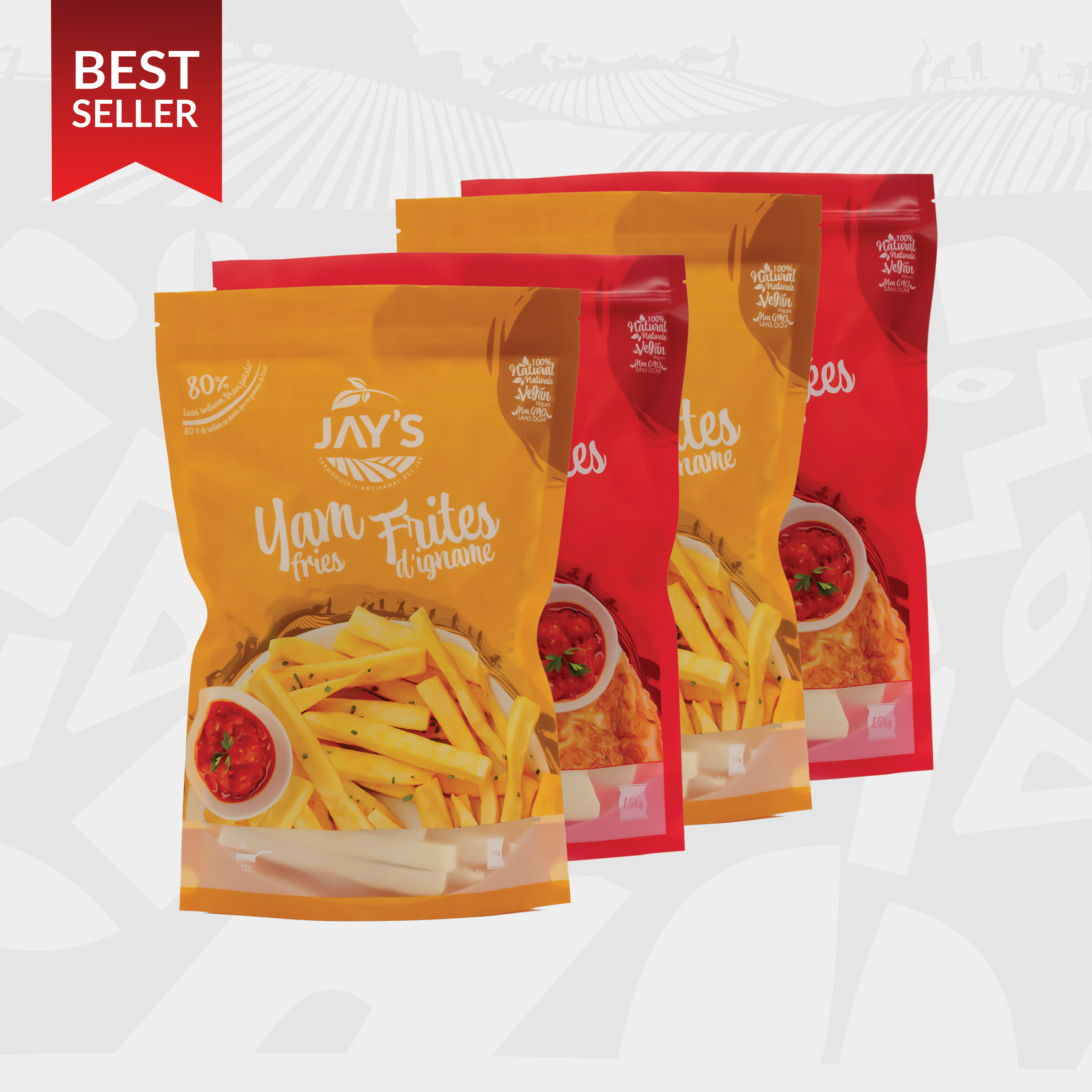 Jay's Yam Mix Pack – 2 Fries + 2 Slices