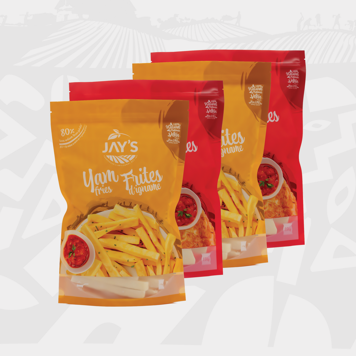 Jay's Yam Mix Pack – 2 Fries + 2 Slices