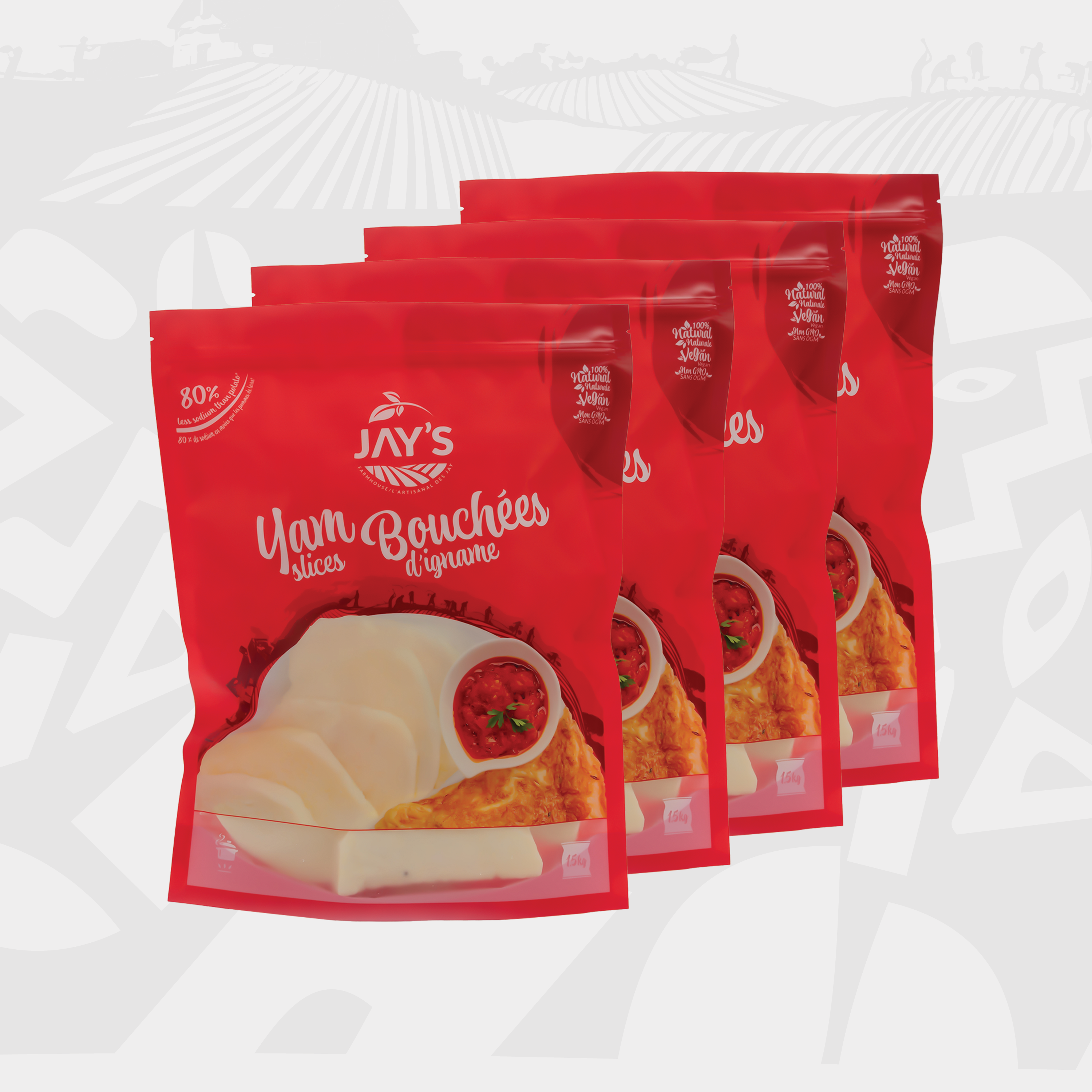 Jay's Yam Slices – 4 × 1.5kg