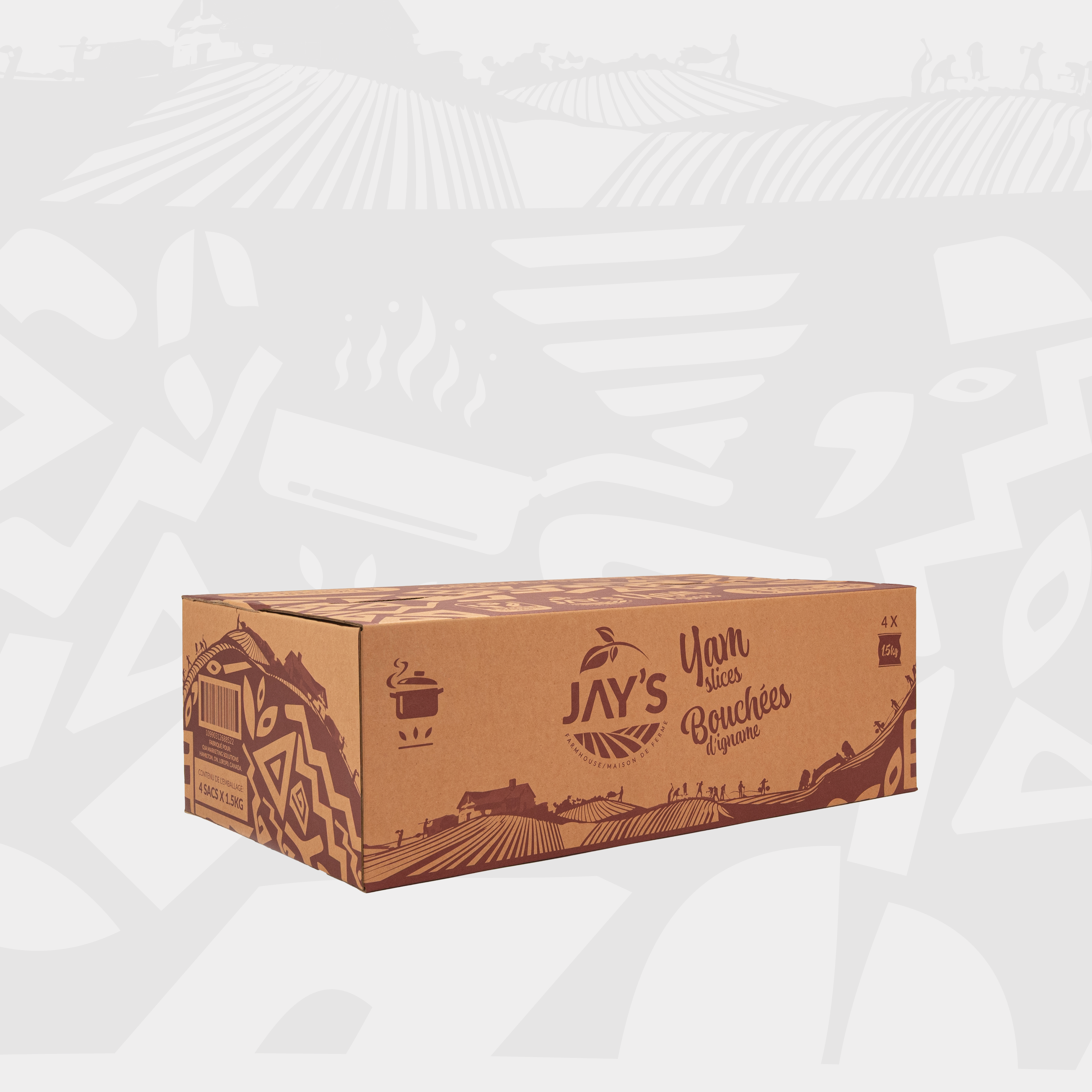 Jay's Yam Slices Bulk - 8 x 1.5kg